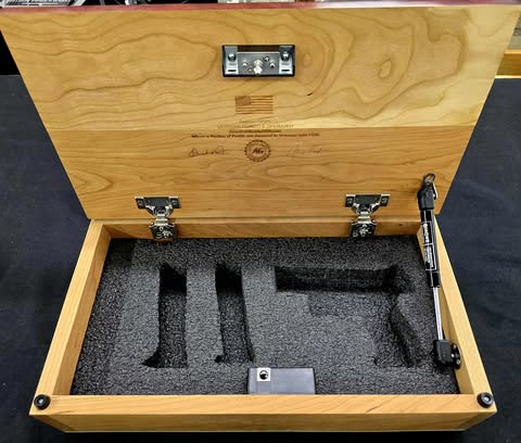 Small Handcrafted Cherry Hardwood Concealment Box – Made by U.S. Veterans