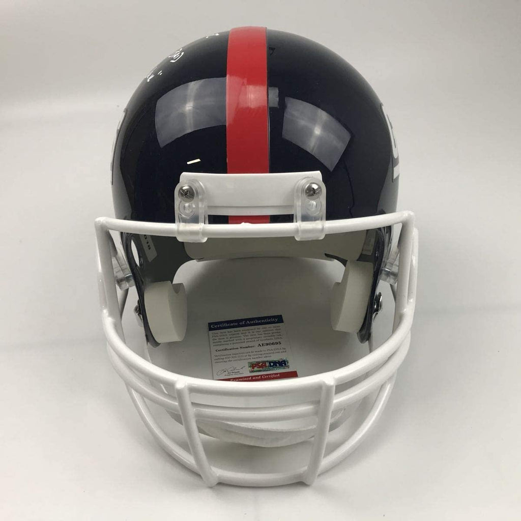 Autographed/Signed Lawrence Taylor Bad Mother New York Giants Full Size FS F/S Replica Football Helmet PSA/DNA COA