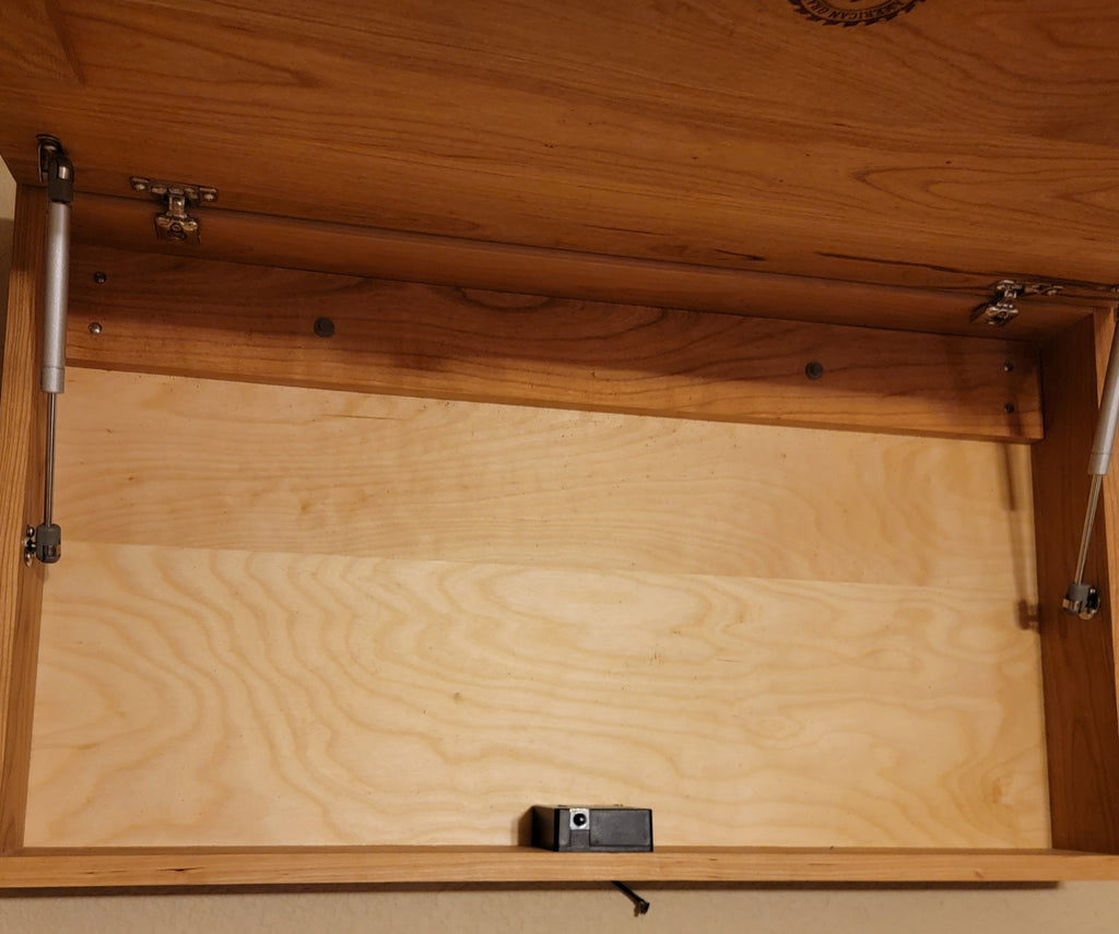 Large Handcrafted Cherry Hardwood Concealment Box – Made by U.S. Veterans
