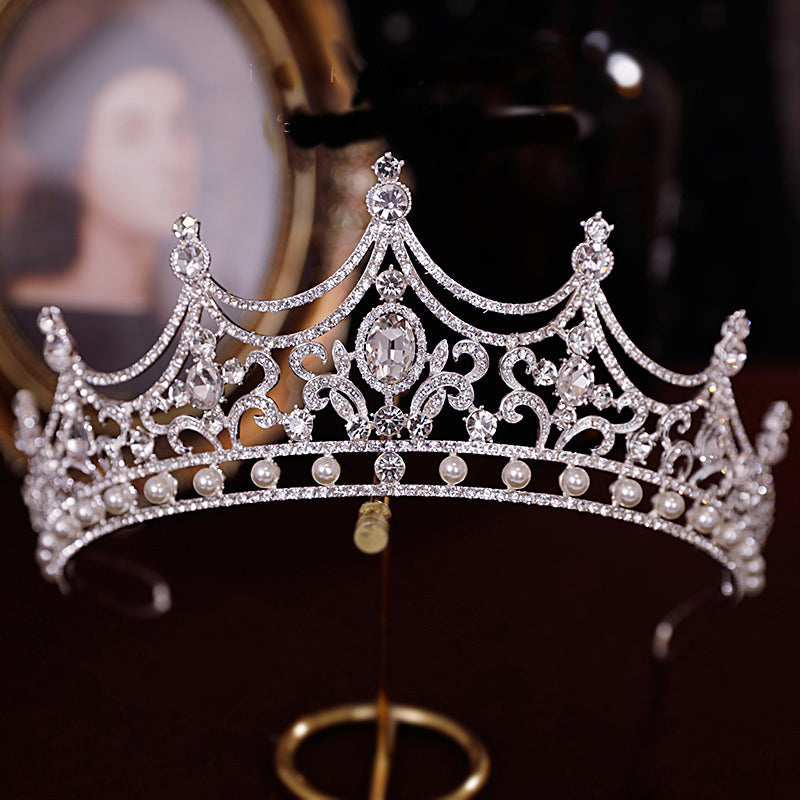 Rhinestone Bride Crown Headwear Birthday Party