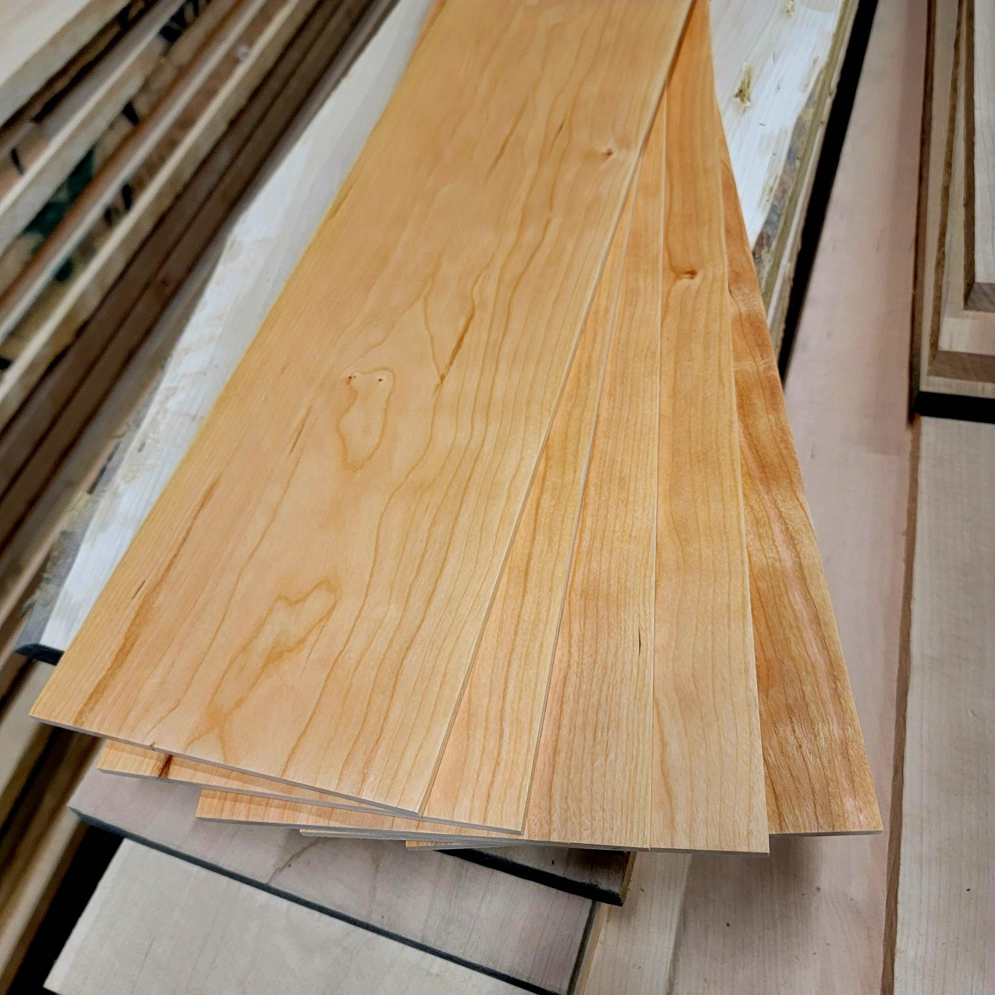 Solid Cherry Hardwood Blanks for Laser Work (5 Pack)