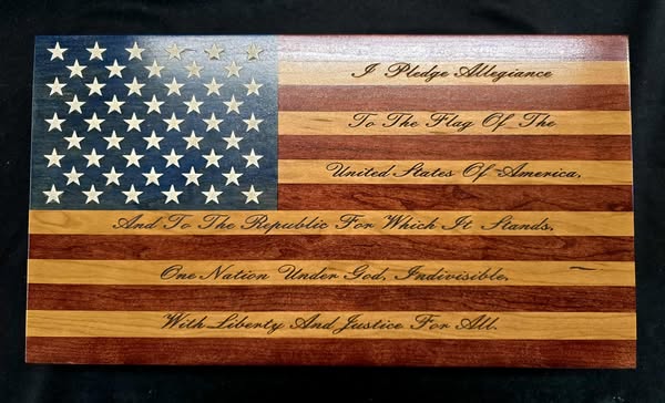 Small Handcrafted Cherry Hardwood Concealment Box – Made by U.S. Veterans