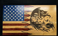 American Eagle Handcrafted Patriotic Wall Flag – Made by U.S. Veterans