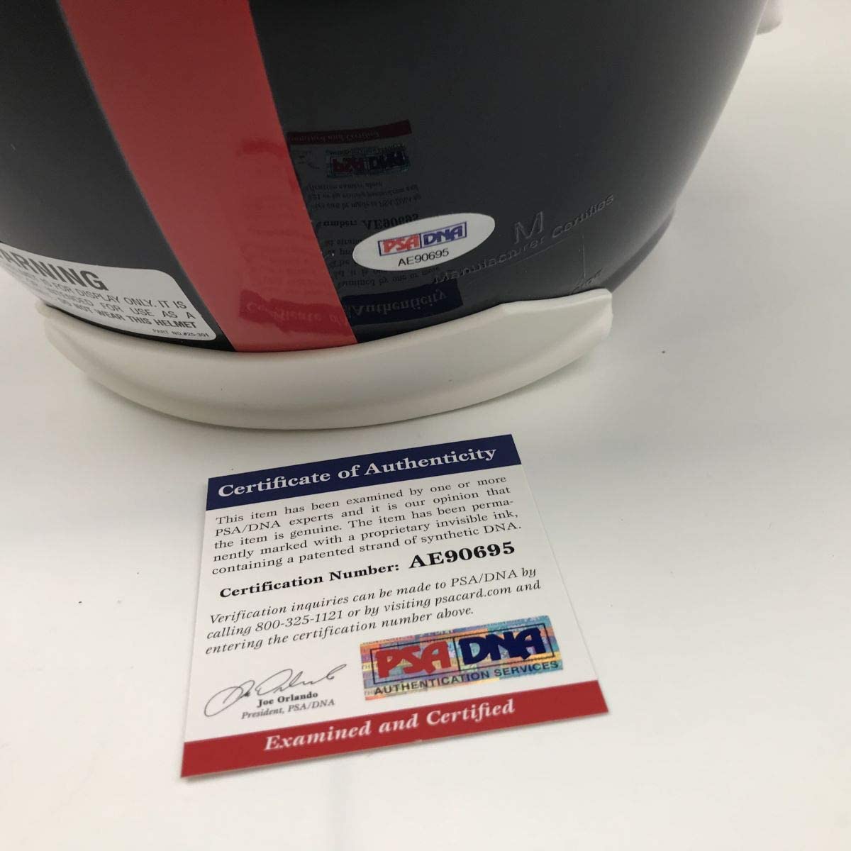 Autographed/Signed Lawrence Taylor Bad Mother New York Giants Full Size FS F/S Replica Football Helmet PSA/DNA COA