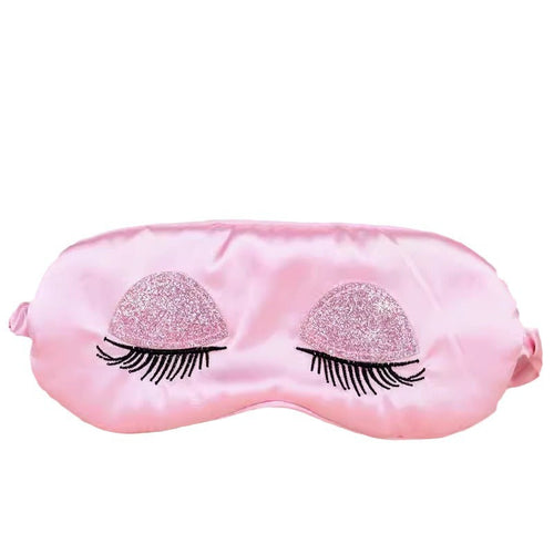 Artificial Silk Sequins Long Eyelashes Sleep Eye Mask
