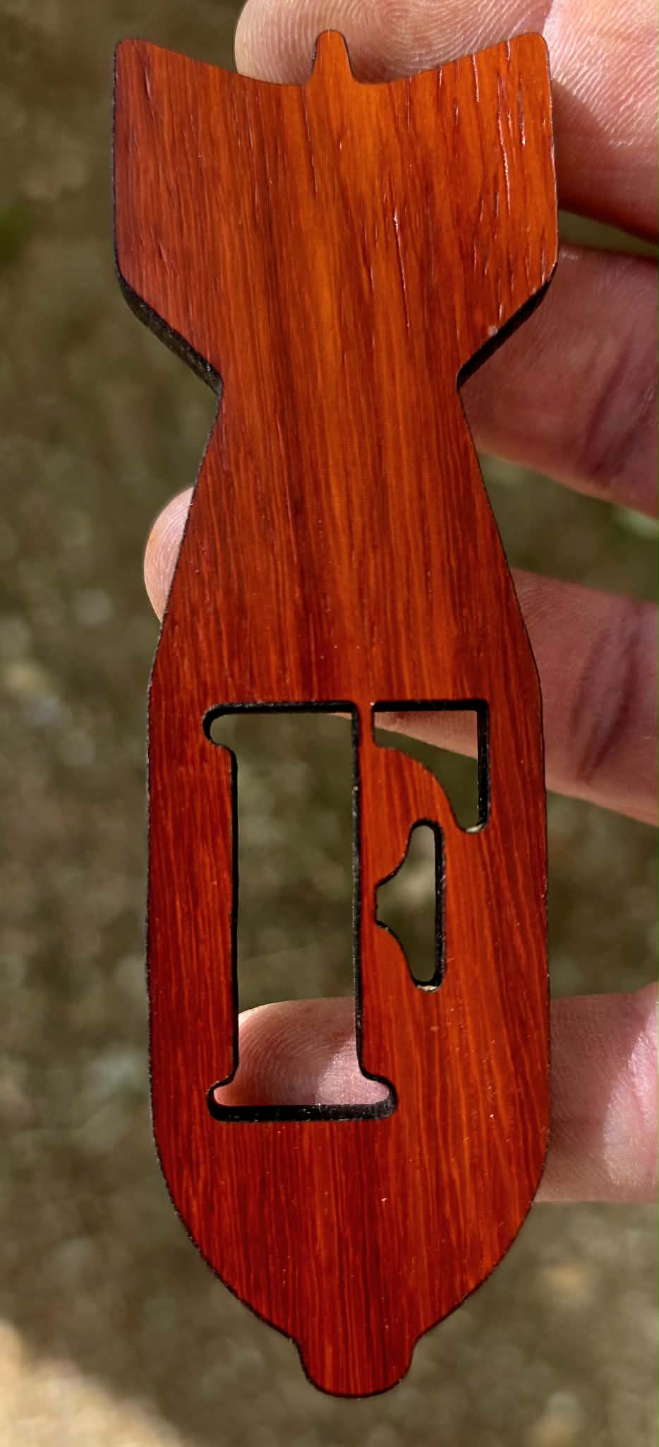 F-Bomb Magnet – Handcrafted Hardwood Bottle Opener Magnet – Made by U.S. Veterans