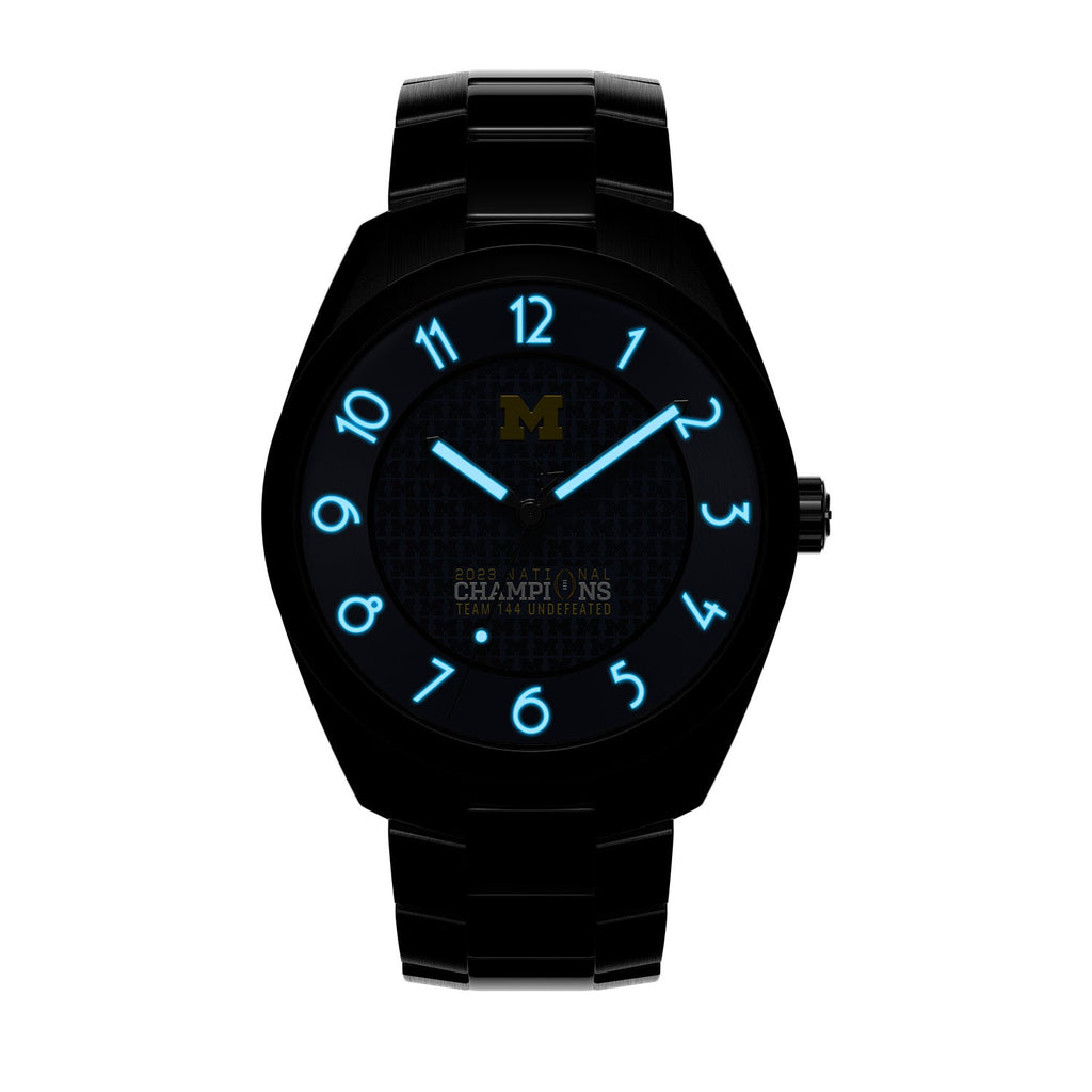Michigan 2023 National Champions Timepiece - Kairos II (Stainless Steel)