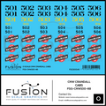 O Scale CNW Crandall Cabs Decal Set