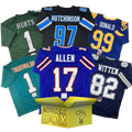 Autographed/Signed Football GOLD Series 1 Jersey Mystery Box with PSA JSA or Beckett COA