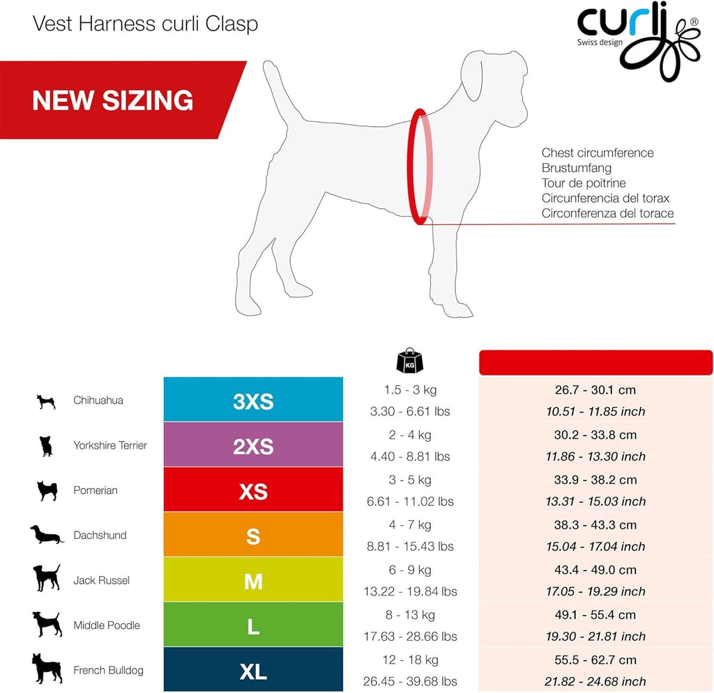 Curli Air Mesh Clasp Moss Vest Harness