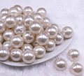 Ivory With Glitter Bubblegum Beads