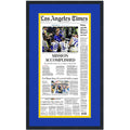 Framed Los Angeles Times LA Rams Mission Accomplished Super Bowl LVI 56 Champions 14x24 Football Newspaper Cover Photo Professionally Matted V1