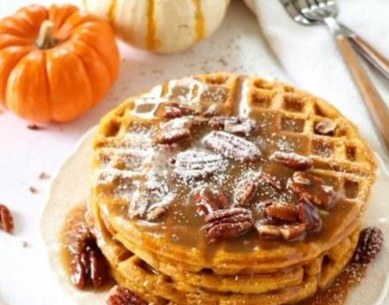 Pumpkin Pecan Waffles (Type)