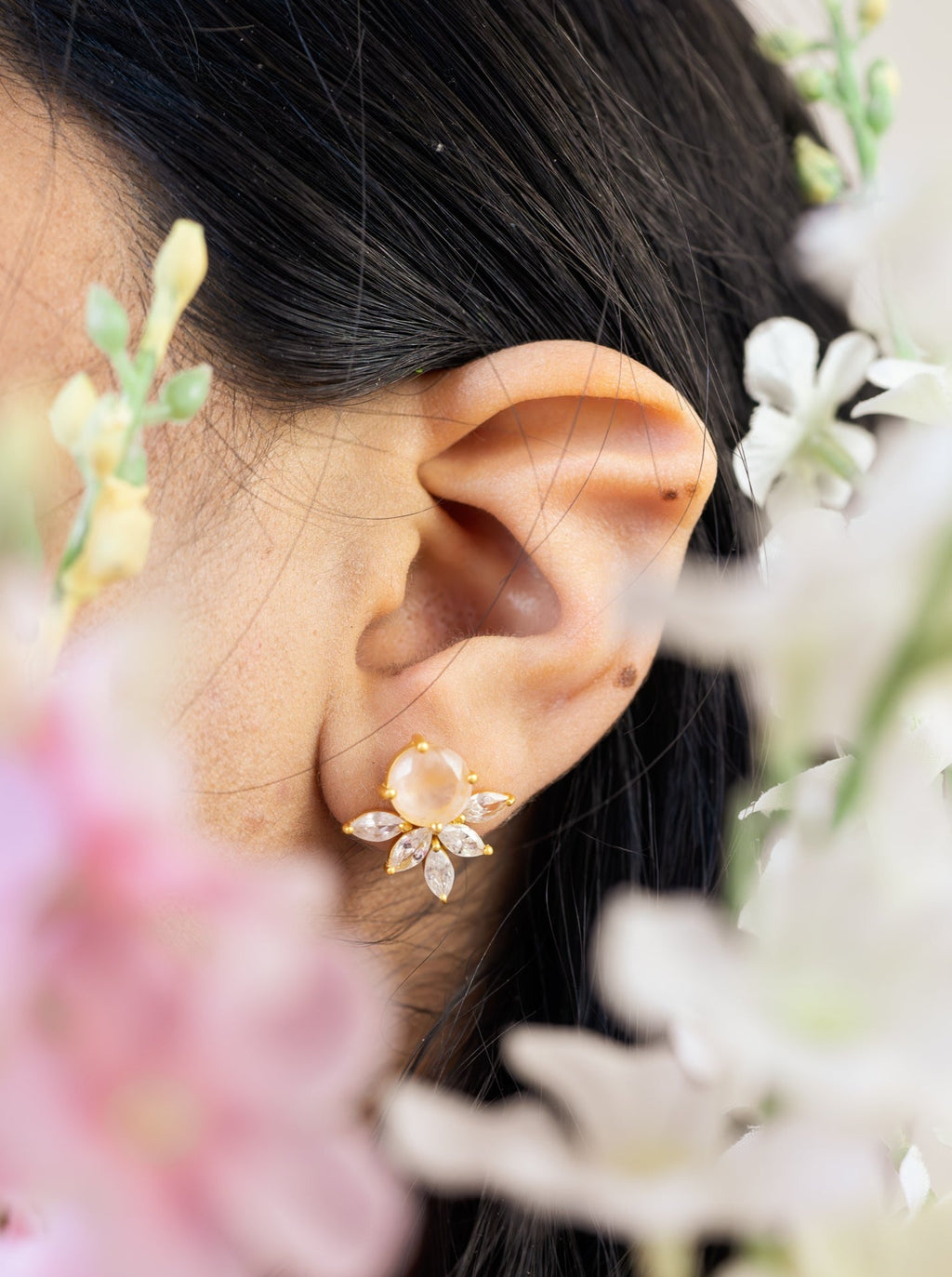 Blooming Fan Studs