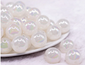 White Jelly Bubblegum Beads