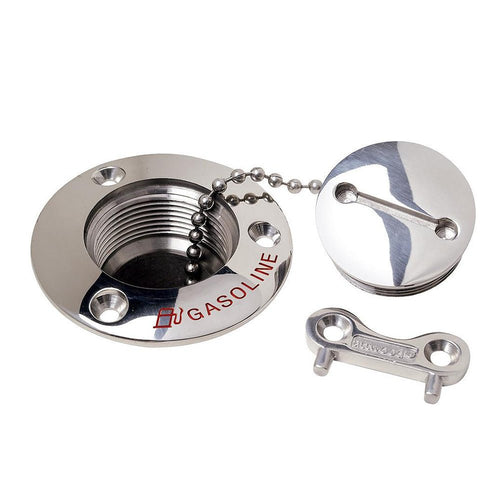 Attwood Gasoline Deck Fill - 1-1/2" Stainless Steel Alloy [66406-5] - The Happening