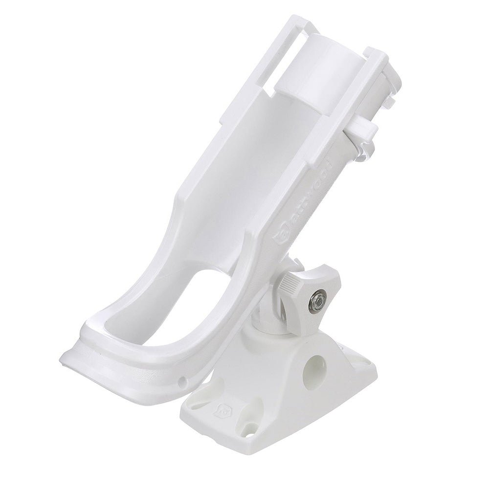 Attwood Heavy-Duty Adjustable Rod Holder w/Combo Mount - White [5009W4] - The Happening