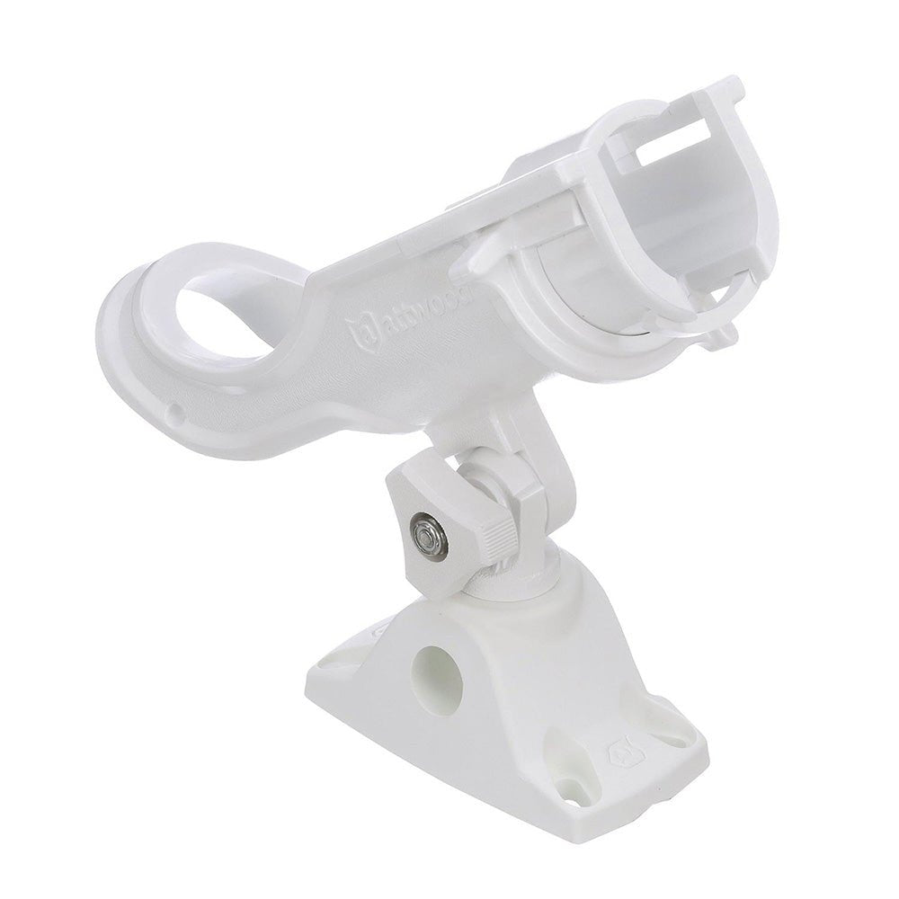 Attwood Heavy-Duty Adjustable Rod Holder w/Combo Mount - White [5009W4] - The Happening