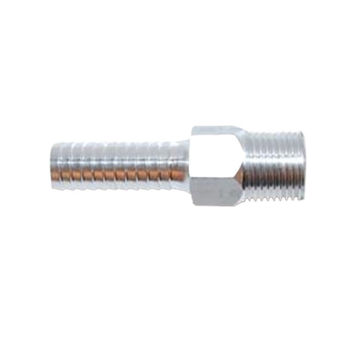 Attwood Universal Aluminum Fuel Hose Fitting - 3/8" NPT x 3/8" Barb [88FBMA102-6] - The Happening