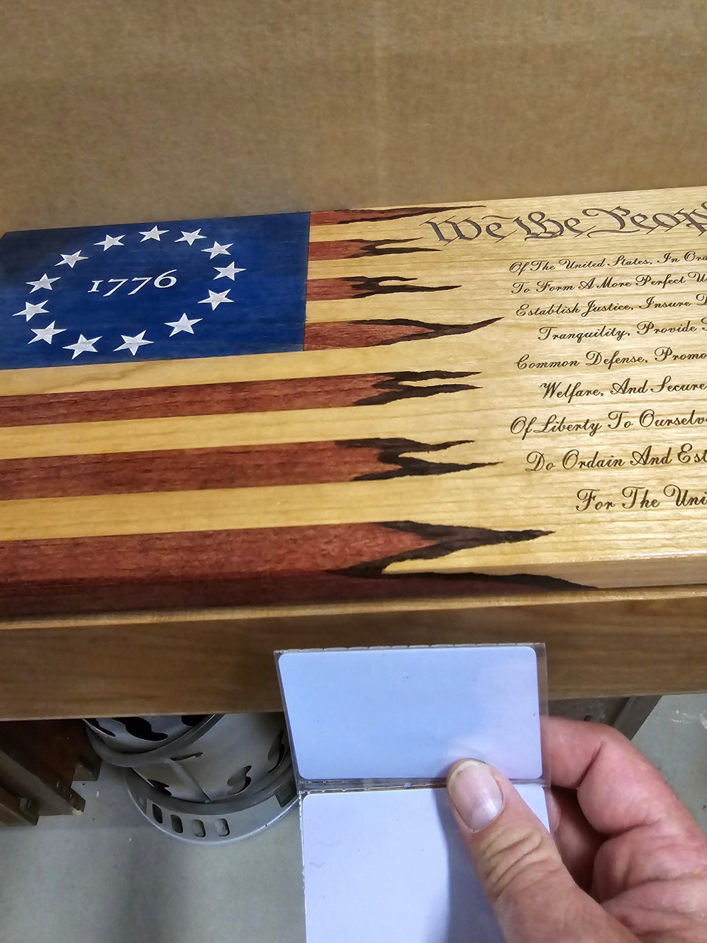Small Handcrafted Cherry Hardwood Concealment Box – Made by U.S. Veterans