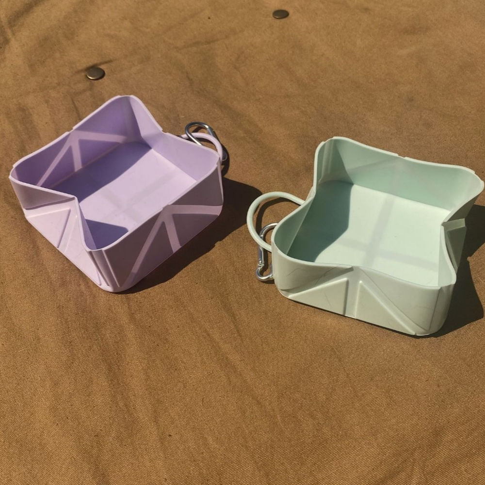 Tilley + Me Compact Foldable Pet Food & Water Bowl – Ideal for Travel